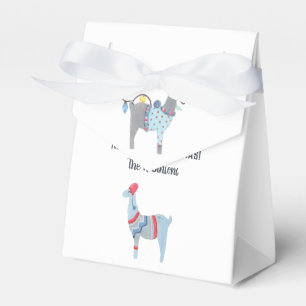 Llama themed Ugly Sweater Christmas Party Favour Box