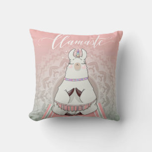 Llama throw pillow