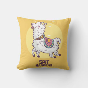 Llama throw pillow