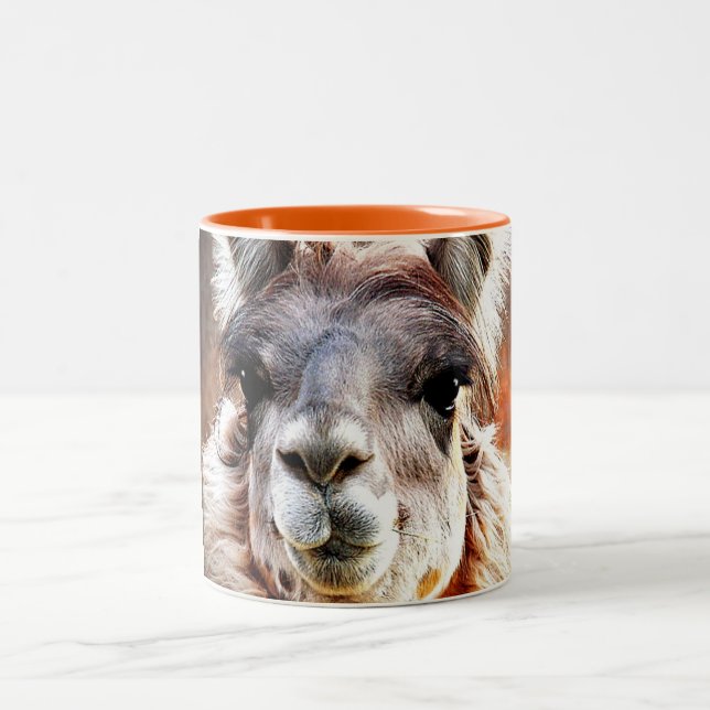 Llama Two-Tone Coffee Mug (Center)