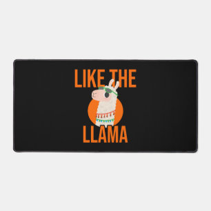 Llama Unicorn Lama animal trends saying gift Desk Mat