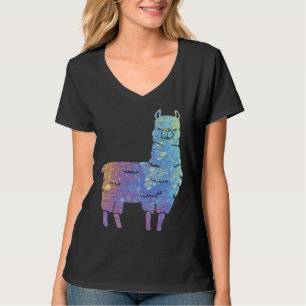 Llama Vintage Groovy Retro Tie Dye Style Llama T-Shirt