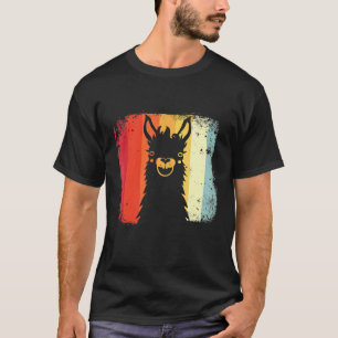 Llama Vintage Retro For Animal Lover T-Shirt