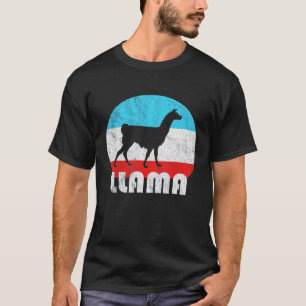 Llama Vintage Retro Silhouette T-Shirt