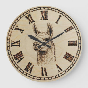 Llama Wall Clock