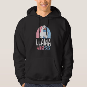 Llama Whisperer Llamas Sayings Animal Cute Hoodie