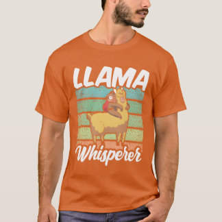 Llama Whisperer Llamas Sayings Cute Animal boy T-Shirt