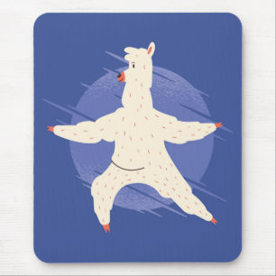 Llama Yoga Mouse Mat