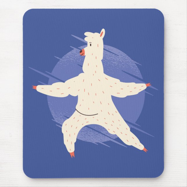 Llama Yoga Mouse Mat (Front)