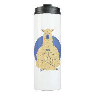 LLama Yoga Pose Thermal Tumbler