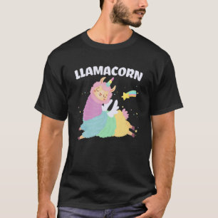 Llamacorn Funny Cute Llama Unicorn Design For Kids T-Shirt