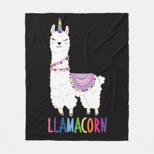 Llamacorn - Funny Unicorn Llama Fleece Blanket
