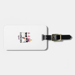 Llamacorn Squad Funny Unicorn Llama Squad Christma Luggage Tag