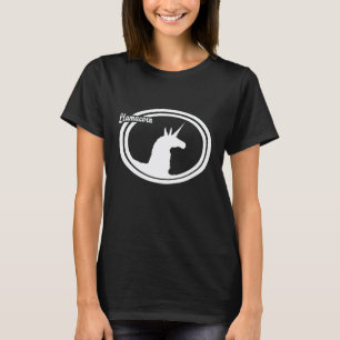 Llamacorn Unicorn Llama Profile Magical Creature T-Shirt