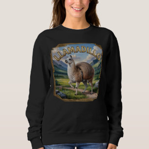 Llamadillo Photographic – Llama Armadillo Funny Sweatshirt