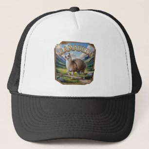 Llamadillo Photographic – Llama Armadillo Funny Trucker Hat