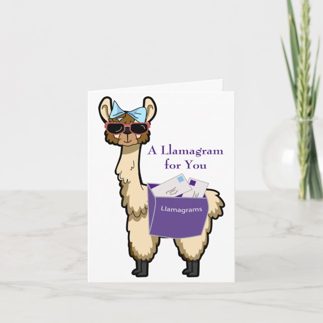 Llamagram for All Occasions Card (Front)