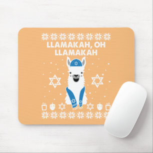 Llamakah, Oh Llamakah Hanukkah Gifts Mouse Mat