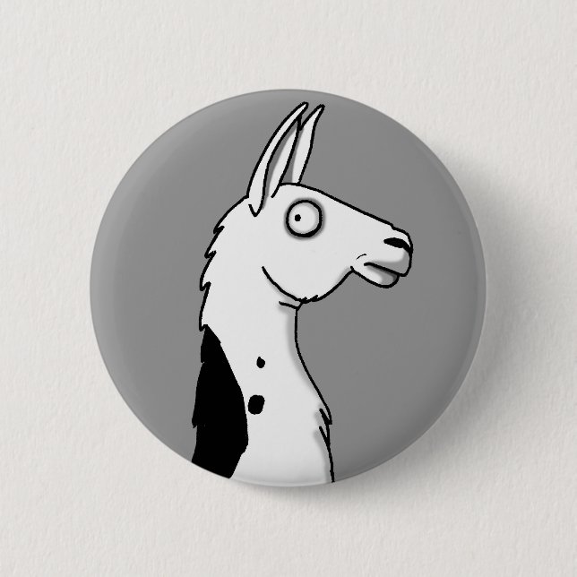 LlamaLlama 6 Cm Round Badge (Front)