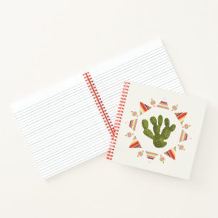 Llamarama Collection   Cactus Circle Notebook
