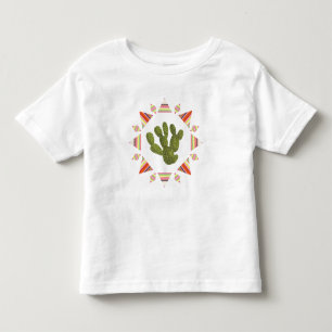 Llamarama Collection   Cactus Circle Toddler T-Shirt