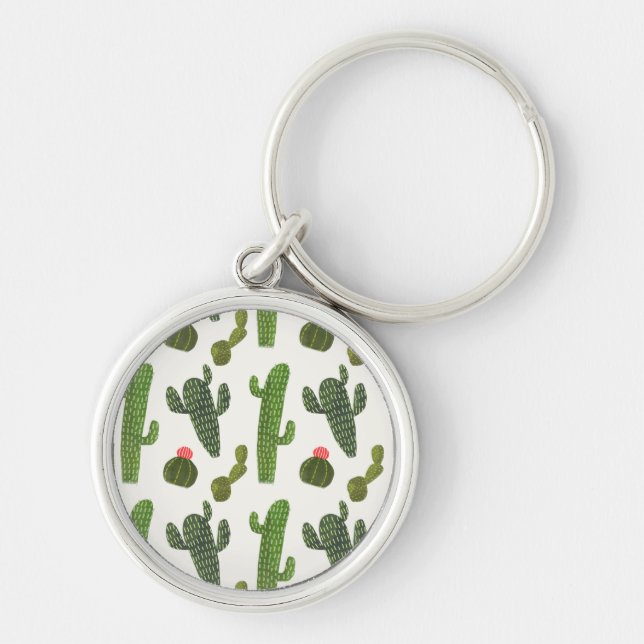 Llamarama Collection | Cute Cactus Key Ring (Front)