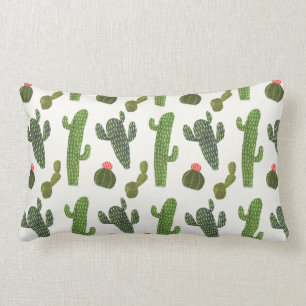 Llamarama Collection   Cute Cactus Lumbar Cushion
