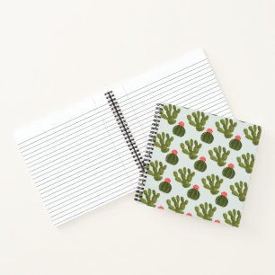 Llamarama Collection   Cute Cactus Pattern Notebook