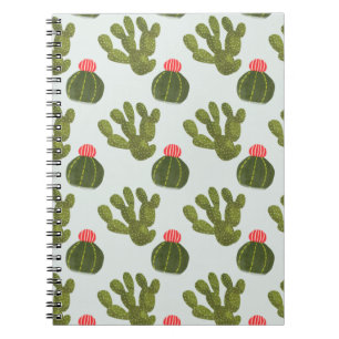 Llamarama Collection   Cute Cactus Pattern Notebook