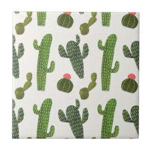 Llamarama Collection   Cute Cactus Tile