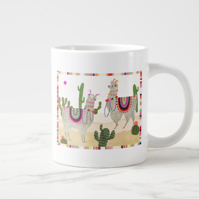 Llamarama Collection | Cute Lllamas Large Coffee Mug (Right)