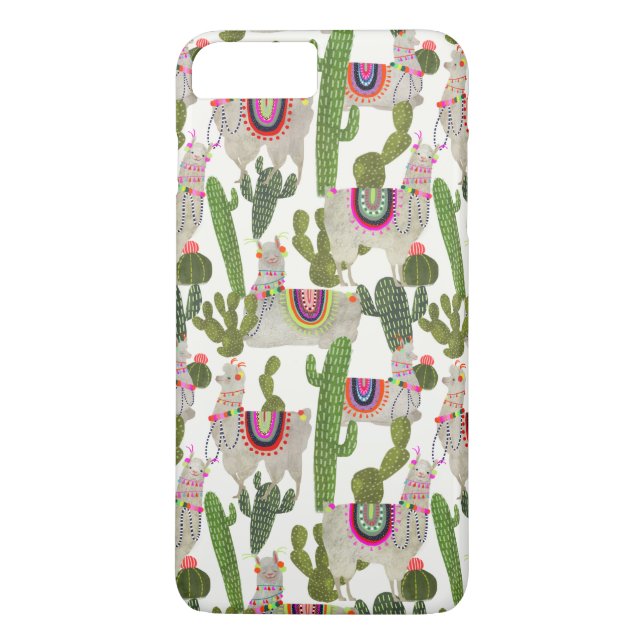 Llamarama Collection Pattern Case-Mate iPhone Case (Back)