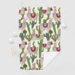 Llamarama Collection Pattern Golf Towel