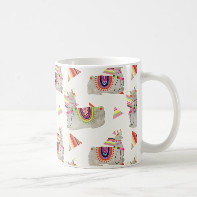 Llamarama Collection Pattern II Coffee Mug (Right)