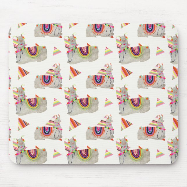Llamarama Collection Pattern II Mouse Mat (Front)