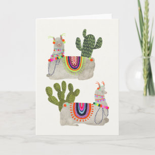 Llamarama Collection   Smiling Llamas Card