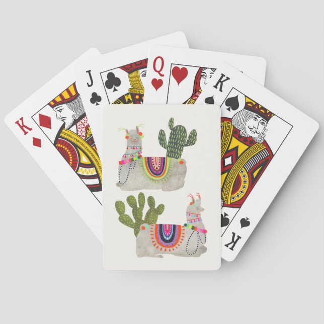 Llamarama Collection | Smiling Llamas Playing Cards (Back)