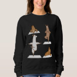 Llamas And Sloths Doing Yoga Sports Dancing Fitnes Sweatshirt<br><div class="desc">Llamas And Sloths Doing Yoga Sports Dancing Fitness Gift</div>