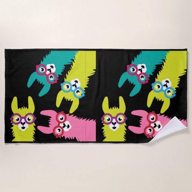 Llamas Beach Towel (Front)