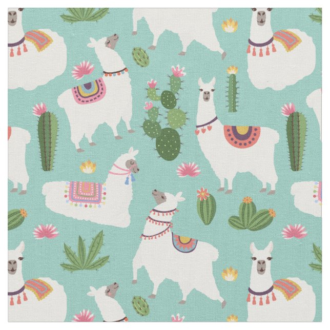Llamas Fabric (Close Up)