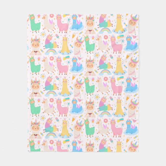 Llamas Fleece Blanket (Front)