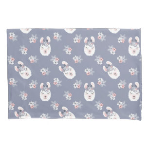 Llamas & Flowers Pattern Pillowcase