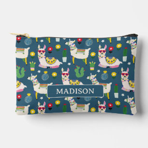 Llamas In Sunglasses Pattern Accessory Pouch