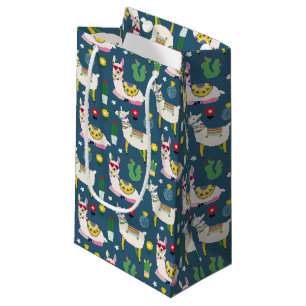 Llamas In Sunglasses Pattern Small Gift Bag