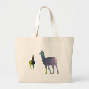 Llamas Large Tote Bag