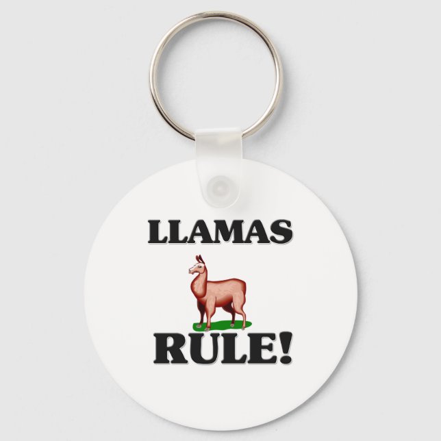 LLAMAS Rule! Key Ring (Front)