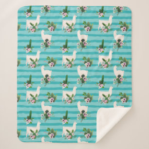 Llamas Sherpa Blanket