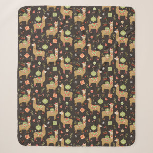 Llamas Sherpa Blanket