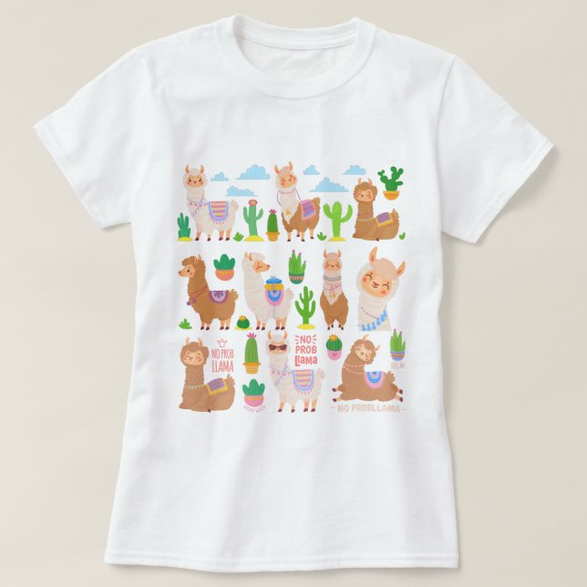 Llamas T-Shirt (Design Front)