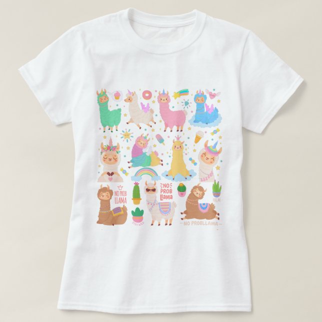 Llamas T-Shirt (Design Front)